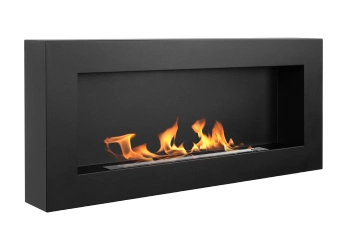 Biokominek wiszący 900x400 Box czarny strukturalny mat