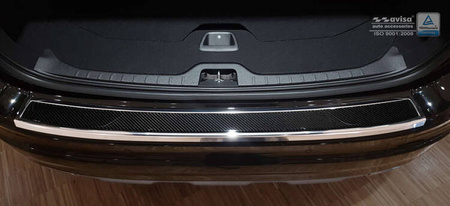 Nakładka na zderzak tylny do Volvo XC60 Carbon+Stal