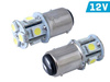 Żarówka VISION P21/5W BAY15d 12V 8x 5050 SMD LED, biała, 2 szt.