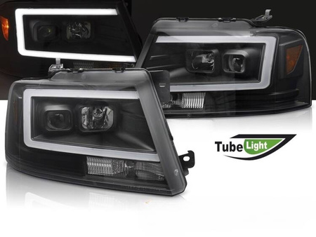 Lampy przednie BLACK LED do Ford F150 MK11 04-08