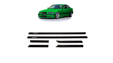 Listwy boczne czarne zestaw 6 sztuk BMW 3 E36 1991-1999