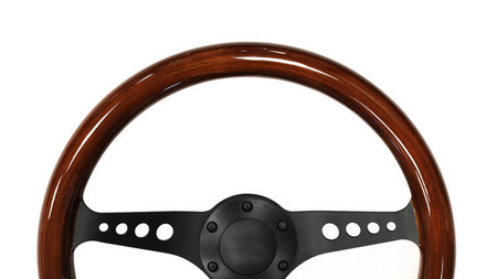 Kierownica 350mm Drewno Black