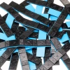 Ciężarki klejone do felg aluminiowych czarne Edgy Slim Black - 60g (5g+10g / szeroka taśma) - 50 szt. - Stix