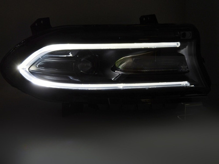 Lampy reflektory black LED do Dodge Charger 14-23