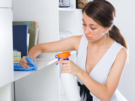 ŚCIERKA 40 X 40 NIEBIESKA SZMATKA UNIWERSALNA CHŁONNA MIĘKKA MIKROFIBRA DO SPRZĄTANIA KURZU WYCIERANIA MYCIA