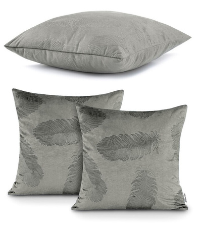 POSZEWKA DEKORACYJNA 2 SZT. POKROWIEC NA PODUSZKĘ 45 X 45 CM ELEGANCKI DEKORACYJNY WZÓR