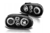 Reflektory lampy przednie VW Golf IV BLACK RINGI