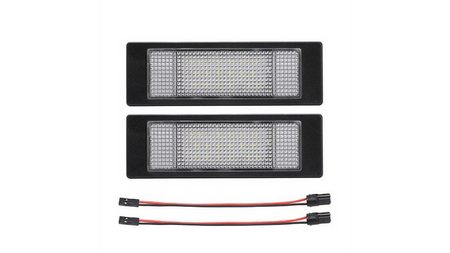 Podświetlenie tablicy rejestracyjnej LED BMW E81 E87 F20 E63 E64 2004-2019 chrome