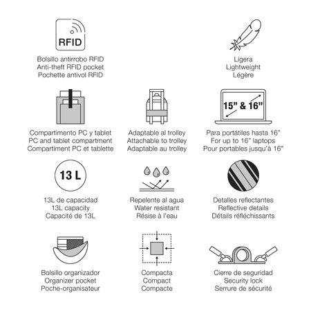 Plecak Back To Work Miquelrius - Czarny 13L