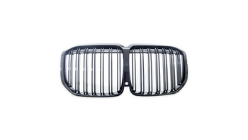 Grill sportowy podwójne żeberka Gloss Black BMW X7 G07 przed liftem 2019-obecnie