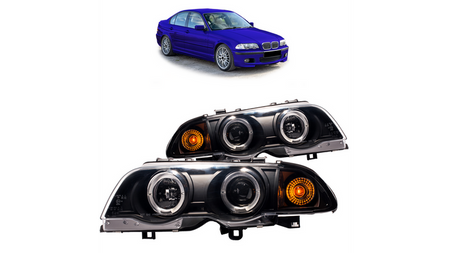 Zestaw Lamp Halogenowych Black BMW 3 E46 przed liftem 1998-2001