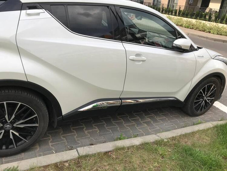 Ozdobne listwy drzwi chromowane dla modelu TOYOTA CH-R 2016+
