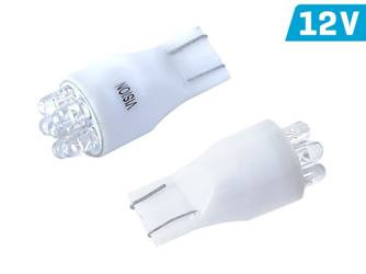 Żarówka VISION T13 (W2.1x9.5d) 12V 6x 3mm LED, biała, 2 szt.