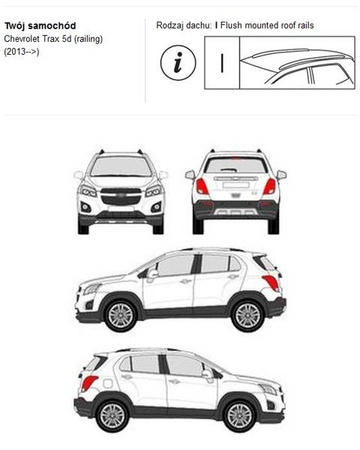 Bagażnik dachowy CRUZ AIRO FUSE Mokka Mokka X Trax