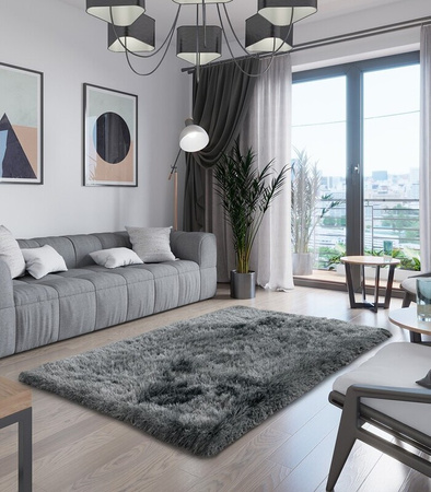 DYWAN FLORO 100 X 150 CM SHAGGY DŁUGI MIĘKKI WŁOS DO SALONU I SYPIALNI