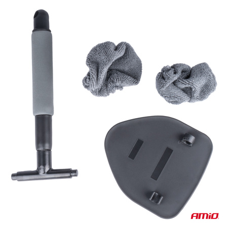 Teleskopowa myjka szczotka do szyb okien luster 28-47 cm AMIO-02611