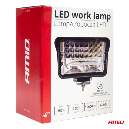 Lampa robocza halogen LED szperacz AWL41 50 LED 150W 12V 24V AMIO-03252