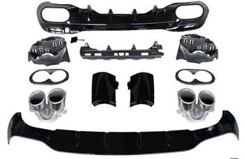 DYFUZOR MERCEDES C118 KOŃCÓWKI CHROME LOOK AMG