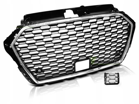 Grill Atrapa Audi A3 8v 17- RS3 Style Chrome Black