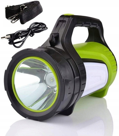 LATARKA SZPERACZ REFLEKTOR AKUMULATOROWA LED XM-L T6 USB POWERBANK 5 TRYBÓW