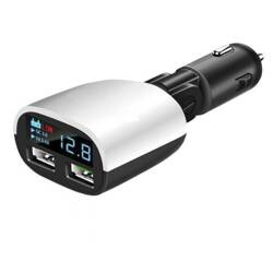 Ładowarka 2xUSB woltomierz alarm niskiego napięcia 8-30V 2xUSB 3.4A + alarm