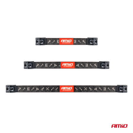 Uchwyty listwy magnetyczne na narzędzia 1x20cm 1x30,5cm 1x46cm zestaw AMIO-04263