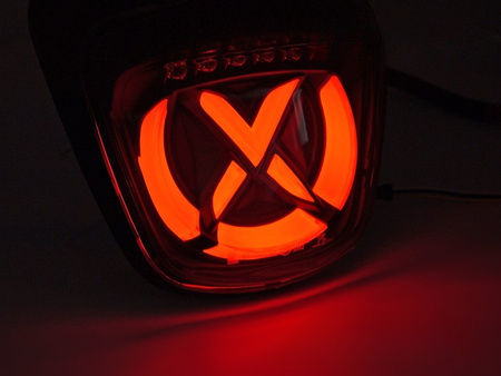 Lampa tylna diodowa do Vespa Sprint 125/150 smoke red
