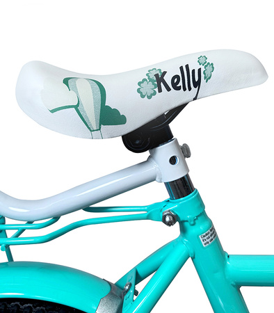 ROWEREK DZIECIĘCY 12 CALI MIĘTOWY DZWONEK HAMULEC KOSZYK BAGAŻNIK KOŁA BOCZNE KOŁA DRĄŻEK DLA DZIECI