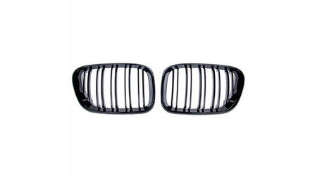 Grill sportowy podwójne żeberka Gloss Black BMW X5 E53 przed liftem 1999-2003