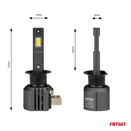 Żarówki samochodowe LED seria X4 Aviator H1 6500K Canbus AMIO-03761