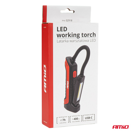 Lampa inspekcyjna LED z elastycznym ramieniem WT15 AMIO-02918