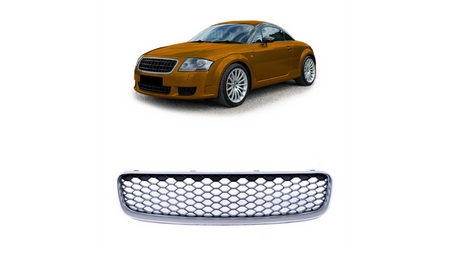 Grill sportowy Silver & Gloss Black  AUDI TT (8N) Coupe Roadster 1998-2006