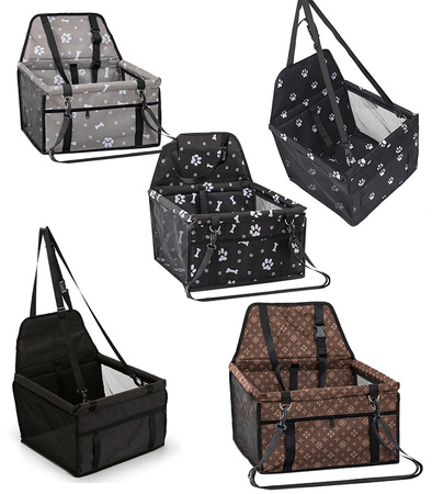 TRANSPORTER SAMOCHODOWY MATERIAŁOWY NA SIEDZENIE MATA DLA PSA KOTA