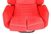 Fotel sportowy LOW MAX K608 Welur Bride Red