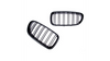 Grill sportowy podwójne żeberka Matt Black  BMW 5 (F10) Sedan (F11) Touring 2010-2018