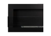 BIOKOMINEK 1200X400 czarny Strukturalny z  szybą