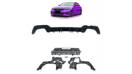 Tylny dyfuzor Gloss Black BMW 3 G20 G21 przed liftem 2018-obecnie