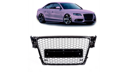 Grill sportowy Chrome & Black W/O PDC AUDI A4 B8 przed liftem 2008-2012
