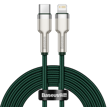 Kabel USB-C do Lightning Baseus 2m (zielony)