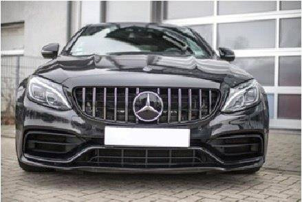 GRILL MERCEDES BENZ W205 C63 GT LOOK CHROME (14-)