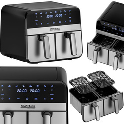 FRYTKOWNICA BEZTŁUSZCZOWA AIRFRYER 9L 2500W DWIE KOMORY +LCD KD4180