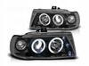 Reflektory lampy przednie Seat Ibiza Cordoba 6K BLACK RING