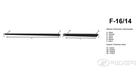 VW Golf VIII HB 2019- listwy boczne