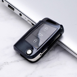 POKROWIEC NA KLUCZYK DO VW GOLF MK7/SKODA OCTAVIA III CZARNY CLEAR