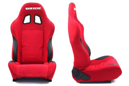 Fotel sportowy RAPID Welur Bride Red
