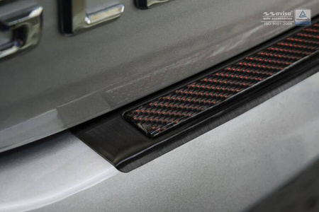 Nakładka na zderzak tylny do MERCEDES GLE klasa Carbon+Stal