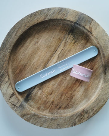 Opaska informacyjna Scrunch - Błękitny