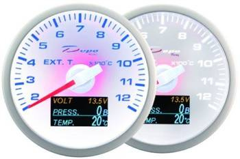 ZEGAR DEPO WBL 60mm - 4w1 Exhaust Temp, Volt, Oil Pressure, Temp