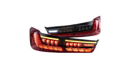 Zestaw Lamp Tylnych Dynamic LED Red Smoke BMW 3 G20 G80 2018-obecnie