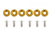Śrubki ozdobne M8x1.25 15mm D1 Gold
